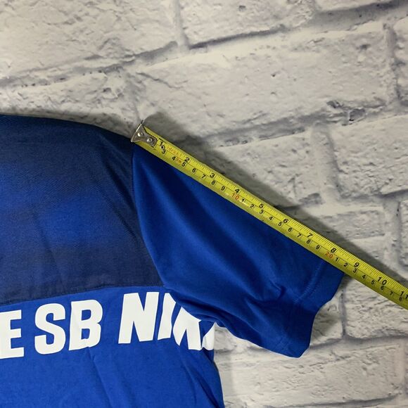 NIKE SB Skateboarding Dri-Fit T Shirt Youth XL Short Sleeve Blue Spell Out Polye - Picture 11 of 12